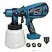 Produktbild Akku Farbsprühsystem,200W Farbsprühpistole Wandfarbe für Makita 18V Akku,Elektrisch Lackierpistole mit 3 Kupfer-Düsen,1000ml Farbbehälter,Farbspritzgerät für Wände/Möbeln/Zäuneohne Akku