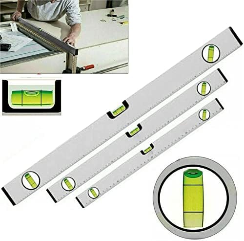 Spirit Level Set, 3 Pcs High Accuracy Spirit Level, Lightweight 400, 600, and 1000MM DIY Builder Level 3 Bubble Level 45°,90°,180°, Alloy Magnetic Bricklayer Alloy Spirit Level, Powerful Magnets