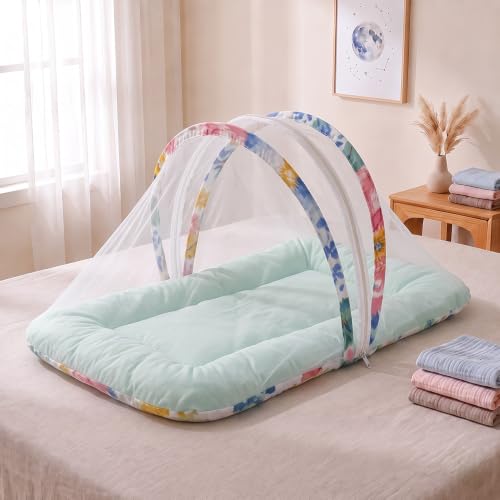 Image of StarAndDaisy 3 in 1 Baby Mosquito net for Sleeping, Mosquito net for Newborn Baby with Washable Design, Soft and Comfortable Bed'