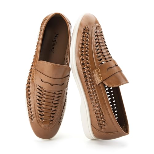 Meijiana Men's Breathable Loafers | Slip-On Moccasins Dress Shoes with