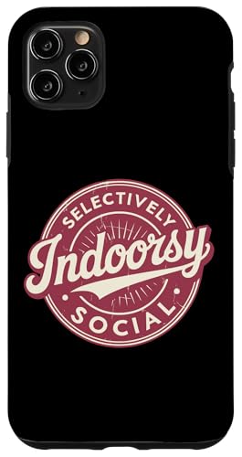 Indoorsy Selectively Social �r���e�[�W ���Љ�I �����I �X�}�z�P�[�X iPhone 11 Pro Max �p