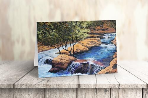 Image of Stonehouse Collection | Sedona, Arizona Note Cards |10 Boxed Cards & Envelopes | Red Rock Note Cards (Slide Rock)