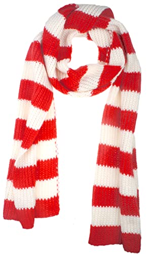 VIVIAN & VINCENT Fall Winter Ultra Soft Knit Striped Scarf for Women Men Boys Girls