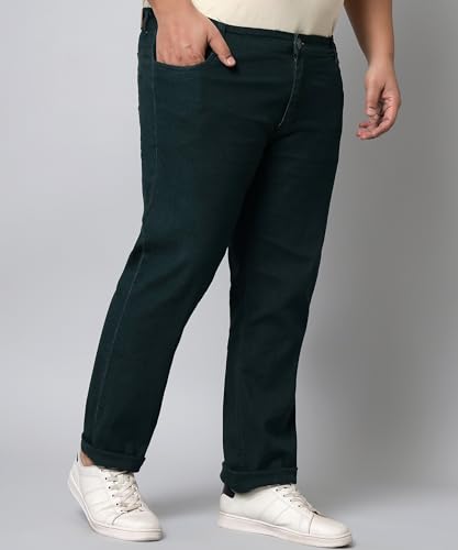 Image of STUDIO NEXX Regular Fit Cotton Lycra Blend Black Jeans