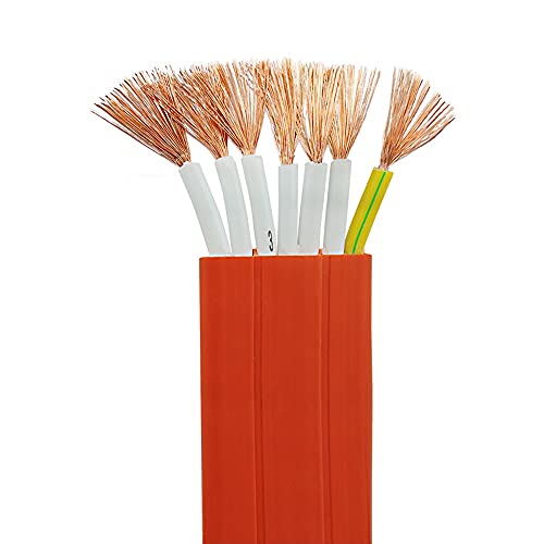 Davitu Wires & Cables - Driving Flat Cable TVVB 7 8 10 12 13 30-core Electric Door Retractable Door Special Soft Line Flat Line Cable - (Length: 1 meter, Specification: 16core 1.5 Sqaure)