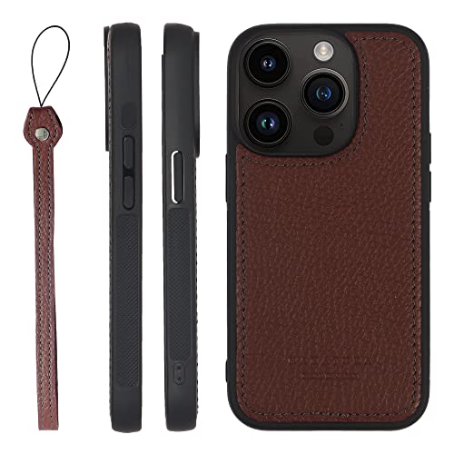 HANATORA for iPhone 15Pro �P�[�X �{�v ���{�� �ϏՌ� �X�}�z�P�[�X �X�}�z �X�g���b�v �t�� �V�������N�J�[�t���U�[ �M�t�g �}�O�l�b�g�Ȃ� ���C�� SPGJP-15Pro-Wine