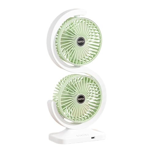 Image of Desk Table Fan with Strong Airflow & Quiet Operation, Portable Cooling Fans with 3 Speeds, Personal Desktop Fan for Bedroom, Compact Desk Silent Fans for Home, Office, Travel, Outdoor