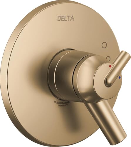 Delta Faucet Trinsic 17 Series Dual-Function Shower Handle Valve Trim Kit, Champagne Bronze T17059-CZ (Valve Not Included)