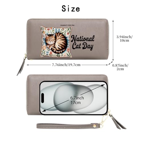 OIDERY Personalized Cat Women Wallets,Birthday Gift,Holiday Gift for Friend,Valentine's Day Gift for Wife,Mother,Daughter,Ladies2