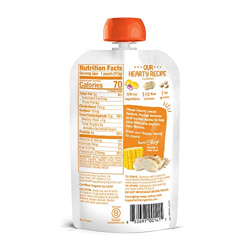 image for Happy Baby Organics Hearty Meals Stage 3 Baby Food, Harvest Vegetable 