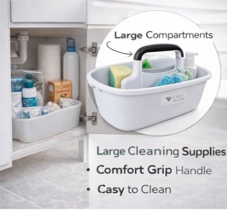 Organizador Cleaning Caddy con set de 6 piezas de estropajos miniatura 5