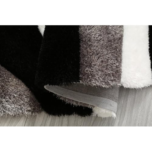 Image of Handmade Shaggy Pure Microfiber Smooth & Anti-Skid Carpets for Bedroom & Living Room, 2 inch Thickness Size- 6X9 Feet