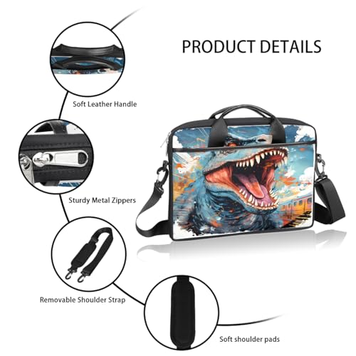 Bolso Retro para Laptop 15 Pulgadas con Correa de Hombro miniatura 4