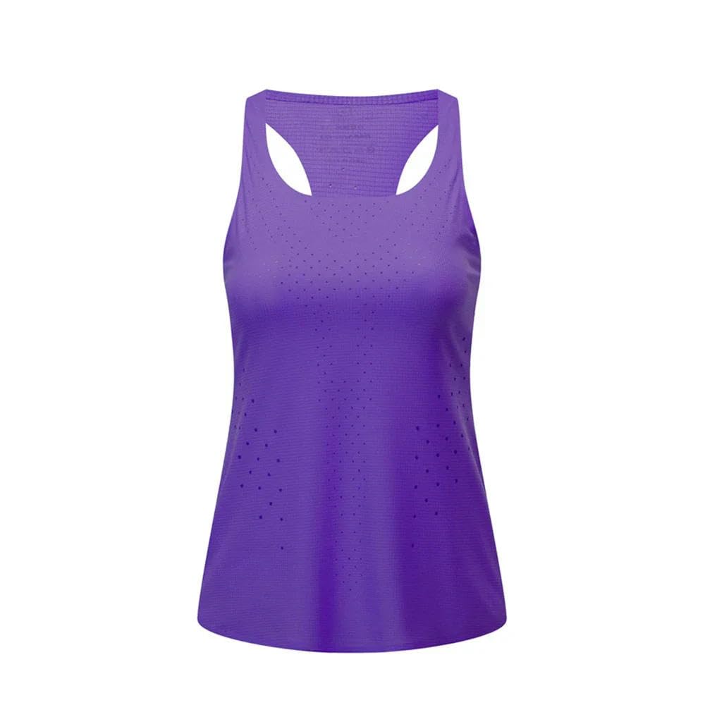 ZBDP (S-XXL) Gilet da maratona ultra peso da donna ad asciugatura rapida foro yoga esercizio allenamento senza maniche camicia sportiva canottiera fitness