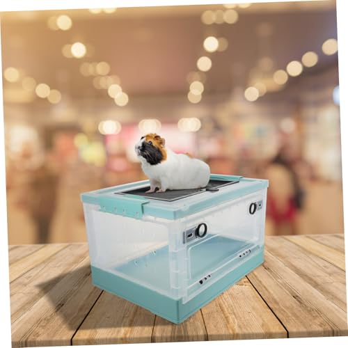 Maison pour petits animaux cage à hamster bleue avec accessoires rongeurs