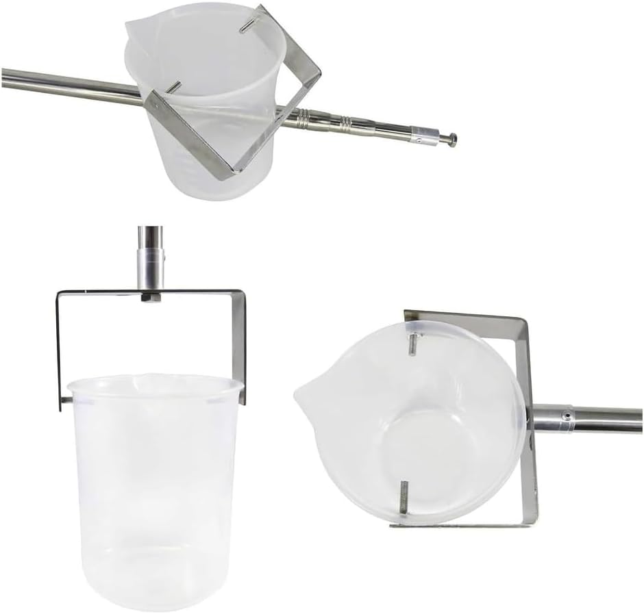 Telescopic Water Sampler with Graduated Cup,Adjustable Sampling Pole,Portable Depth Water Testing Device for Rivers Lakes Ponds,Environmental Laboratory Use,Plastic 500ml,1.49~7m