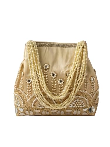 Image of Adiva Potli Handbags For Women | Potli Bags For Ladies For Wedding | Potli Bags For Women | Wedding Bags For Woman | Batwa Potlis Hand Bag | Designer Potli Bag For Ladies For Marriage