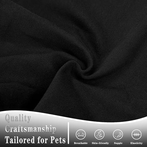 Comfortable Polyester-Cotton Dog Shirt –with 'They NOT Like US', Perfect for Small & Medium Dogs, Soft & Stylish Pet Apparel for Everyday Wear. Black M - Image 6