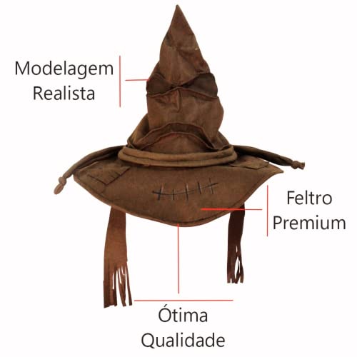 Kit Harry Potter: Chapéu Seletor Tamanho Real + Mapa do Maroto