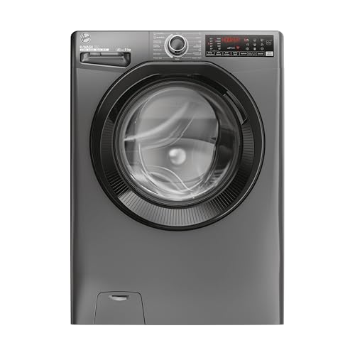Hoover H-WASH 350 9kg Freestanding Washing Machine 1400 RPM A Rated ECO-Power Inverter Motor hOn App 60 Programmes Eco Doser Power Care System Graphite 60x54x85 cm - H3WPS496TAMBR680