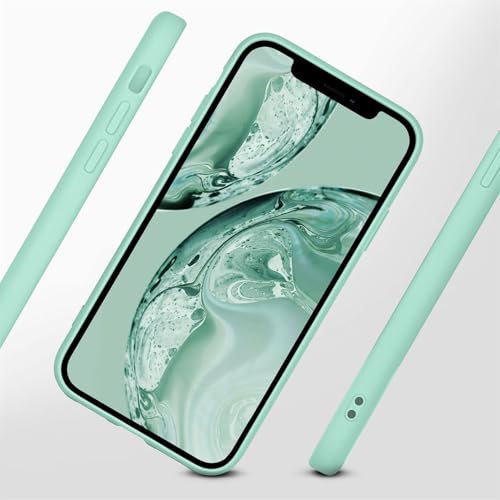 Coque silicone iPhone 12 Oneflow menthe mat antichoc à double couche