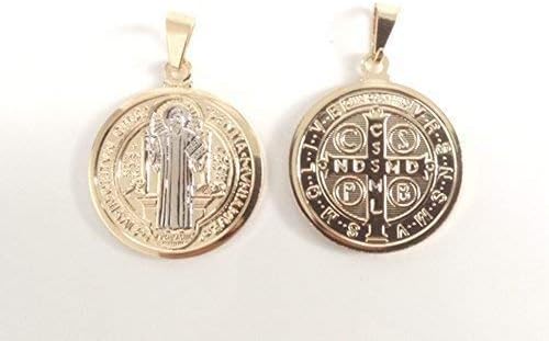 SIFRIMANIA St Benedict Medal 18k Gold Plated 18 Inch Chain San Benito Religious Necklace - Image 8
