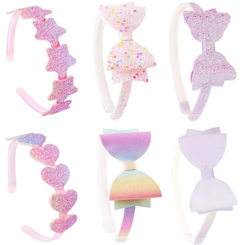 Lizioo 6 PCS Girls Headbands Sweet Girls Hair Accessories