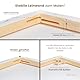 Elan Keilrahmen Leinwand 50x50 6er Set, 100% Baumwolle Leinwand zum Bemalen, Leinwände für Acrylfarben 280GSM, Leinwände, Keilrahmen 50x50