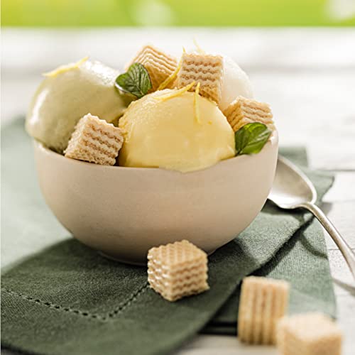 Image of Loacker Quadratini Coconut bite-size Wafer Cookies| SMALL Pack of 6 | Crispy Wafers with 4 creamy layers of finest Coconut cream filling | great for snacks & desserts | No artificial flavorings, added colors or preservatives | 4.41 oz per bag