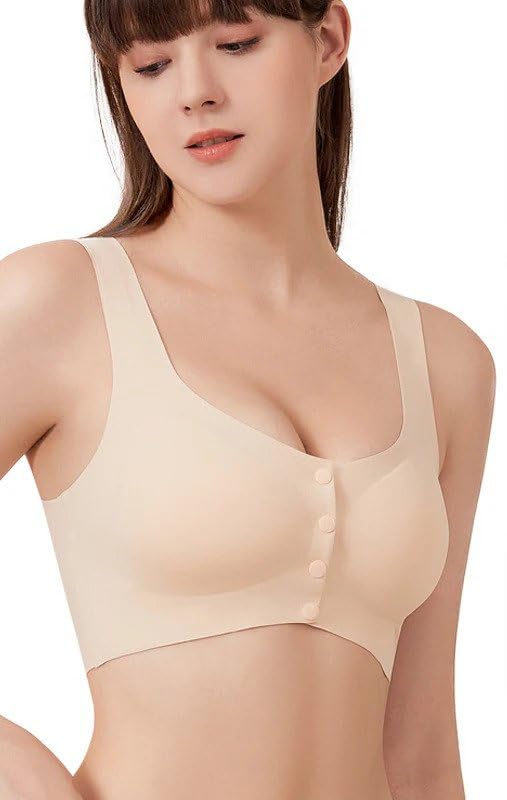 SHESTORFront Open Bra for Women | Seamless Bra for Women | Saree Bra for Women | Non Padded and Non Wired | Full Coverage Regular Bra | Cotton Bra for Women Daily use