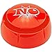 Fairly Odd Novelties NO Sound Button Gag Novelty Joke White Elephant Gift 10 Unique No Sayings,Red
