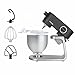 H.Koenig Robot de cocina multifunción 5L KM120 en acero INOX Gris Imagen de H.Koenig Robot de cocina multifunción 5L KM120 en acero INOX Gris