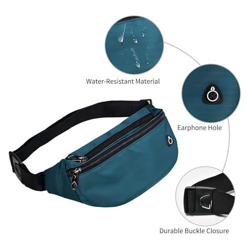 Image of ZOORON Fanny Pack Waist Bag Travel Pocket Chest Shoulder Bag Running Belt