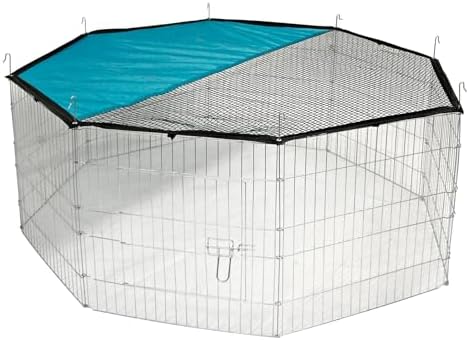 Kerbl 82708 Wybieg z Siatką i Drzwiami, Średnica 143 cm