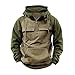 Tactical hoodies for men big and tall mens Hoodie lightweight oversized sweatshirt men's fashion hoodies & sweatshirts Crewneck Cargo y2k hooded pullover 2025 Khaki