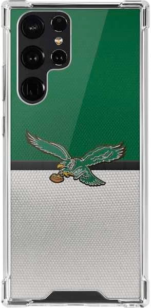 Skinit Clear Phone Case Compatible with Galaxy S22 Ultra - Officially Licensed NFL Philadelphia Eagles Super Bowl LIX Champions Design