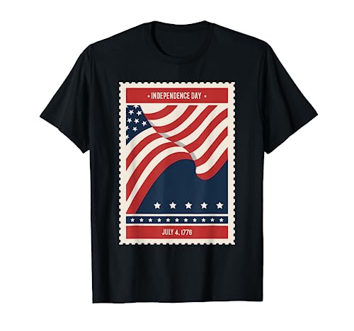 Bandera americana 4 de julio de 1776 Día de la Independencia Camiseta
