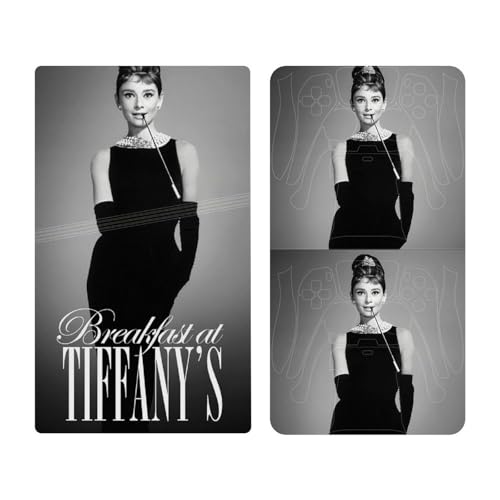 PS5 Pro�X�L���V�[�� �I�[�h���[�E�w�b�v�o�[�� Audrey Hepburn �v���C�X�e�[�V����5 Pro �ی�X�e�b�J�[ PVC�f�� �Q�[���p�b�h�X�e�b�J�[ �f�W�^���ŗp �݊������� PS4�{�̂ƃQ�[���R���g���[���[�p �����~����R �w��h�~ �S��