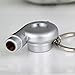 maycom Creative Spinning New Chrome Matte Silver Turbo Turbocharger Keychain Key Chain Ring Keyring Keyfob,make Whistle Sound