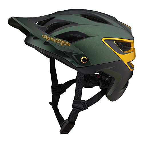 Troy Lee Designs A3 Uno Adult Mountain Bike Helmet Mips Epp Eps Premium Lightweight 16 Vents 3-Way Adjustable Detachable Visor All Mountain Enduro, Gravel, Trail, Bmx, Off-Road Mtb (Green, Xl/Xxl) #TOP2