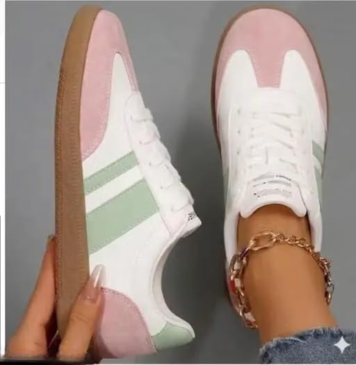 Image of Casual Sneaker Shoes for Women | Soft Cushioned Insole | Sneakers for Woman | Lightweight | Comfortable | Stylish, Trendy Girls and Women Sneakers with Laces