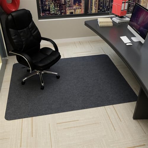 Alfombrilla rectangular antideslizante para silla de oficina, 75 x 120 cm, color beige