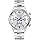 Bulova Men's Classic 6-Hand Chronograph Quartz Silver Stainless Steel Watch, 24 Hour Time, Luminous Hands, 43mm, Style:96A321