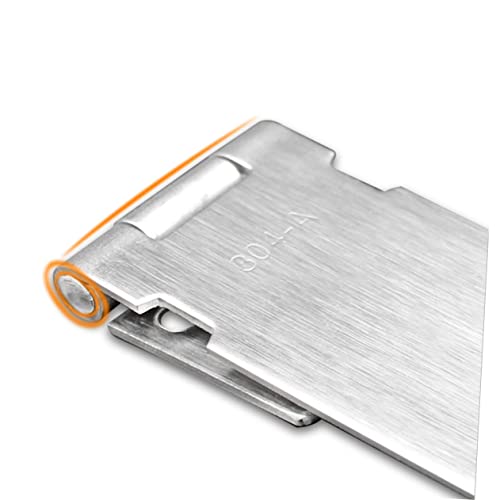 Image of DOITOOL 2pcs Padlock Hasp Door Clasp Stainless Steel Easy Install Security Lock Plate