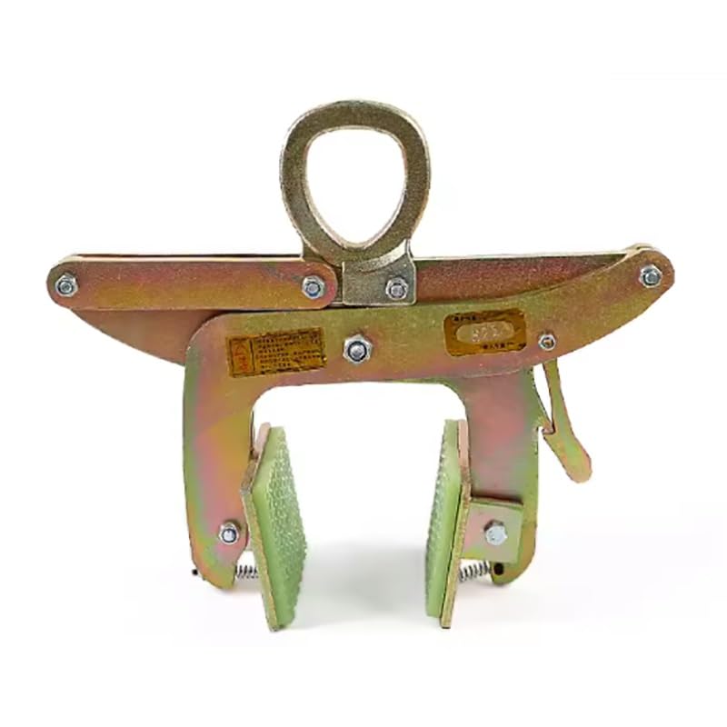 DNGXAOYA Vertical Stone Clamps,Rubber Jaws, Made of Alloy Steel, Does Not Hurt The Stone, 625kg/1377lb Stone Lifting Clamp,Used for Stone Lifting and Transportation(625kg/1377lb)