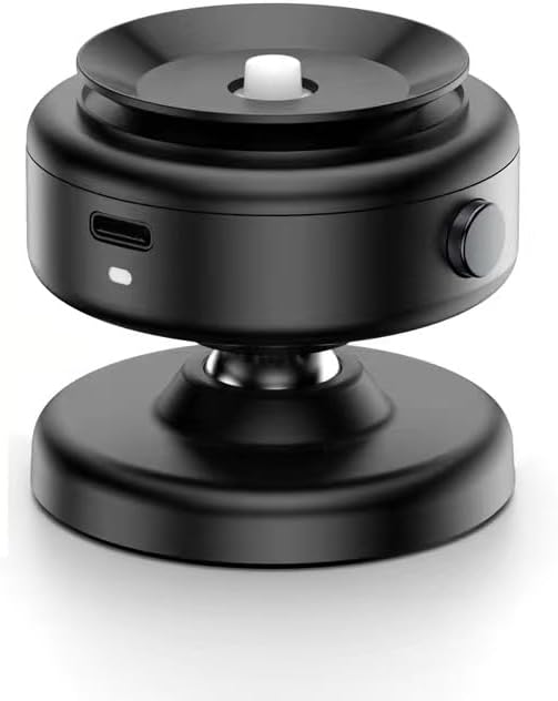 WHATOOK 360° Rotating Car Magnetic Phone Holder, Navigation Holder, Vacuum & Magnetic Suction, Windshield/Dashboard (Black)