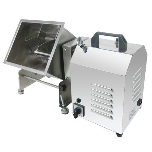 Image of Hakka 30lb /15L Electric Meat Mixer, Stainless Steel 20L Capacity Tilt Tank Commercial Meat Mixer with Motor for Sausage Restaurant Food Processing Equipment