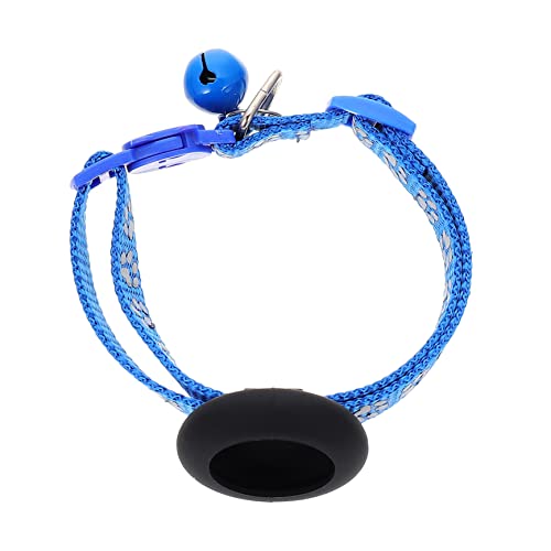 Yardwe Collar De Gato Collares Personalizados para Gatos Collar De Perro Mascota Campana Collares para Perros Pequeños Collar Anti-perdida para Gatos Jaula Equipo Juguete Parto Nylon Blue