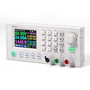 RD6024 DC Power Supply Variable Adjustable Laboratory Table Power Supply Step-Down Circuit Regulated 4-Digital LCD Display 60V 24A 1440W (6024(DC-DC Panel))