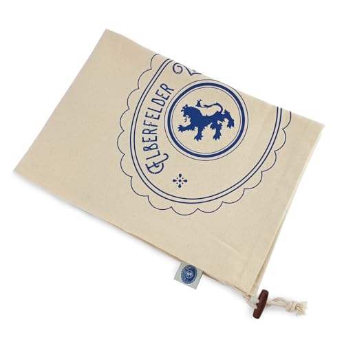 2 Wäschesack aus Baumwolle mit Kordelzug – Größe L 50 × 68 cm – Öko-Tex® Standard 100 – Elberfelder Leinen